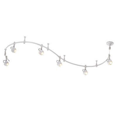 Гибкий трек PULLA 6x50Вт GU10 белый - фото 2001092