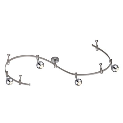 Гибкий трек CEMETA 4x50Вт GU10 серый - фото 2001094