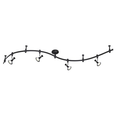 Гибкий трек GONZAGO 4x7Вт 3000К LED черный - фото 2001109