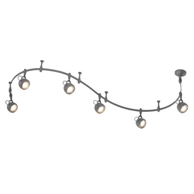 Гибкий трек GRAFFITO 6x50Вт GU10 серый - фото 2001118