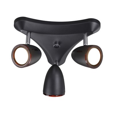 Светильник IMAGIO 3х50Вт GU10 черный, кофе - фото 2001134