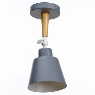 Спот "Цилиндр малый" 1x40Вт E27 серый 12х20х20 см - фото 2001275