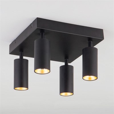 Светильник Fleur 20Вт LED черный, золото - фото 2001366