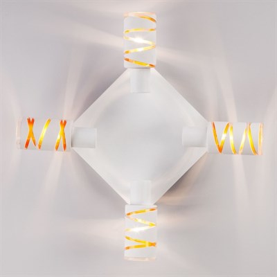 Светильник Flute 4x40Вт E14 белый - фото 2001390