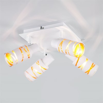 Светильник Flute 4x40Вт E14 белый - фото 2001391