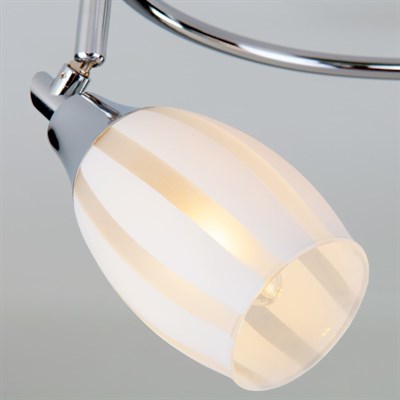 Светильник Meridiane 3x40Вт E14 хром, белый - фото 2001415