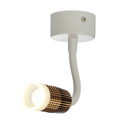 Спот "Шип" 3Вт LED 4000К белый/золото 6х6х21,2см - фото 2001497