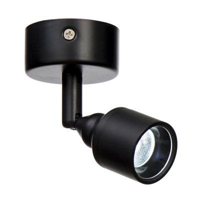 Спот "Акцент" LED 3Вт 6000К черный 6х6х14 см - фото 2001557
