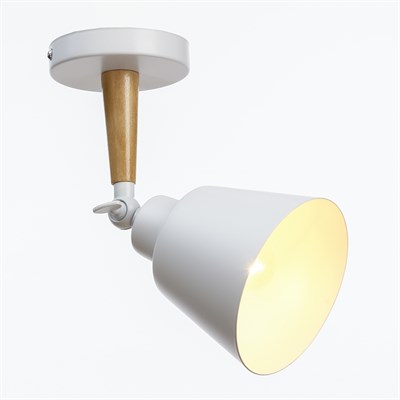 Спот "Цилиндр малый" 1x40Вт E27 белый 12х20х20 см - фото 2001621