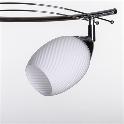 Люстра "Павия" 4x60Вт E27 черный-хром 50х50х18 см. - фото 2001647