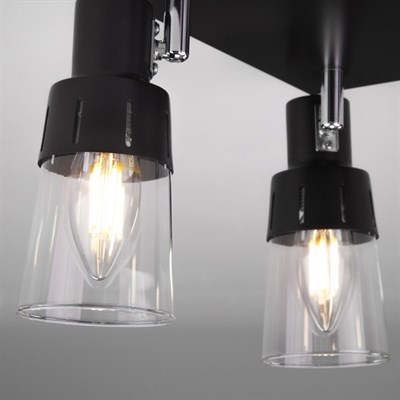 Светильник Potter 4x40Вт E14 чёрный - фото 2001682