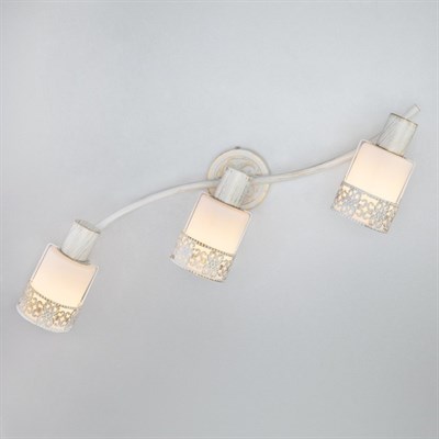 Светильник Silvia 3x40Вт E14 белый, золото - фото 2001706