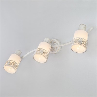 Светильник Silvia 3x40Вт E14 белый, золото - фото 2001707