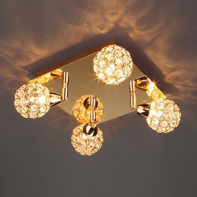 Светильник Mirage 4x40Вт G9 золото - фото 2001728