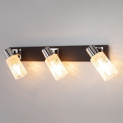 Светильник Скарлет 3x40Вт E14 хром, венге - фото 2001734