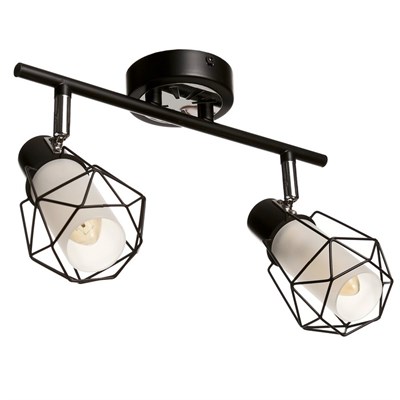 Светильник 93018/2 2х40Вт Е14 черный 30х19х16см - фото 2001765