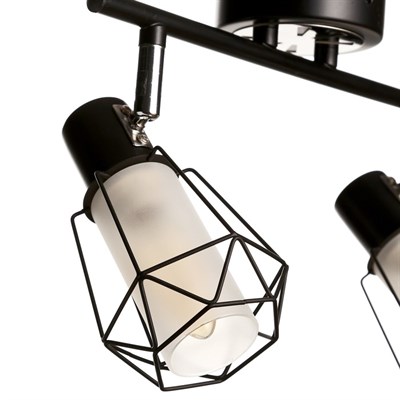 Светильник 93018/2 2х40Вт Е14 черный 30х19х16см - фото 2001766