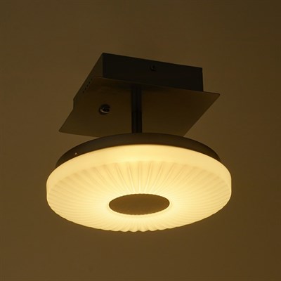 Светильник 054/1 LED серебро/белый высота 18см - фото 2001793