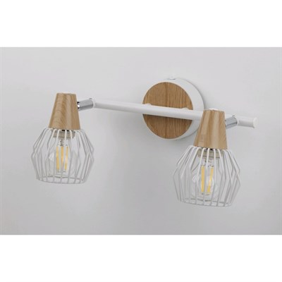 Светильник Naturale, 2х40Вт Е14, цвет белый - фото 2001802