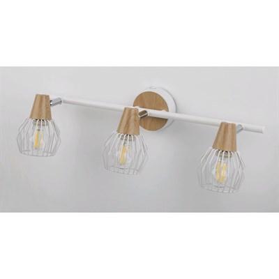 Светильник Naturale, 3х40Вт Е14, цвет белый - фото 2001804