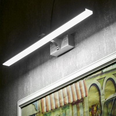 Подсветка для картин и зеркал "Твист" LED 12Вт 6000К хром 57х14х5 см - фото 2001946