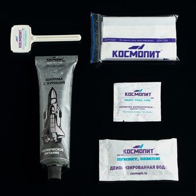 Космическое питание "Шаурма с курицей" в тюбике 165 г - фото 2002134