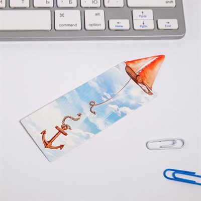 Обложка для книги с закладкой «Корабль», 43×24 см - фото 2002349