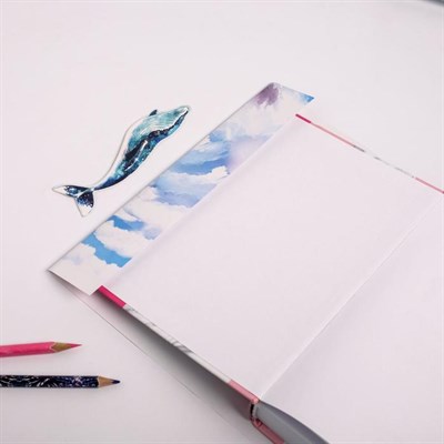 Обложка для книги с закладкой «Кит», 43×24 см - фото 2002397