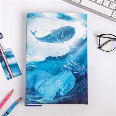 Обложка для книги с закладкой «Подлодка», 43×24 см - фото 2002415