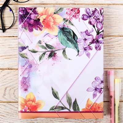 Обложка для учебника «Литература» (цветочная), 43.5×23.2 см - фото 2002474