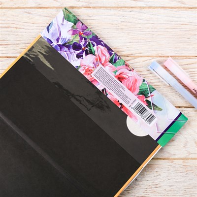 Обложка для учебника «История» (цветочная), 43.5×23.2 см - фото 2002482