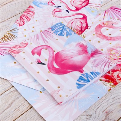 Обложка со вставками «Фламинго», 21×35 см - фото 2002521