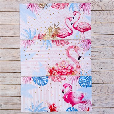 Обложка со вставками «Фламинго», 21×35 см - фото 2002523