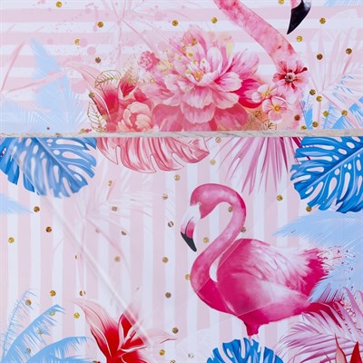 Обложка со вставками «Фламинго», 21×35 см - фото 2002524