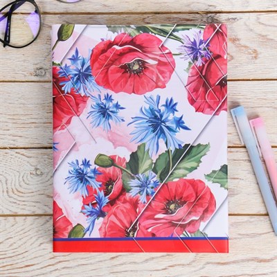 Обложка для учебника «Обществознание» (цветочная), 43.5×23.2 см - фото 2002612