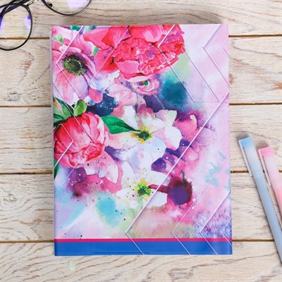 Обложка для учебника «Алгебра» (цветочная), 43.5×23.2 см - фото 2002630