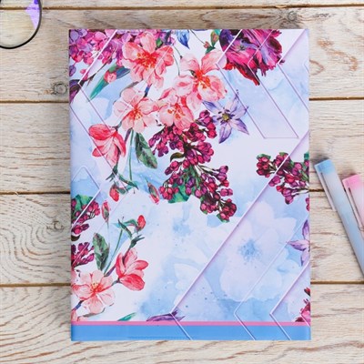 Обложка для учебника «Английский язык» (цветочная), 43.5×23.2 см - фото 2002636