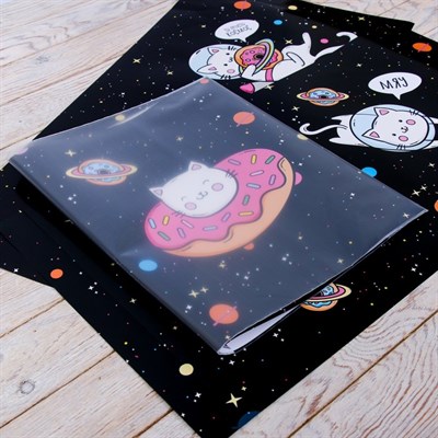 Обложка со вставками «Котики», 30×50 см - фото 2002646