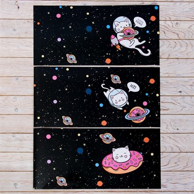 Обложка со вставками «Котики», 30×50 см - фото 2002648