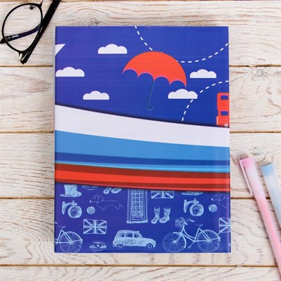 Обложка для учебника «Английский язык» (матрёшка), 43.5×23.2 см - фото 2002676