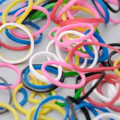 Резинки для животных,  набор 100 шт, микс цветов - фото 2004993