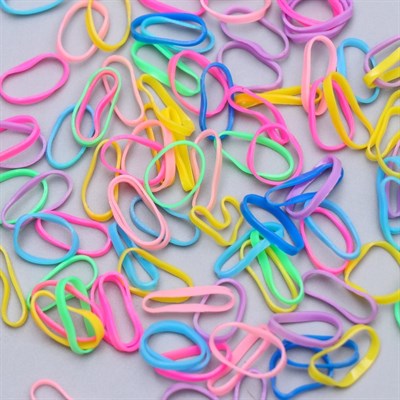 Резинки для животных повышенной прочности, набор 100 шт, микс цветов - фото 2004997