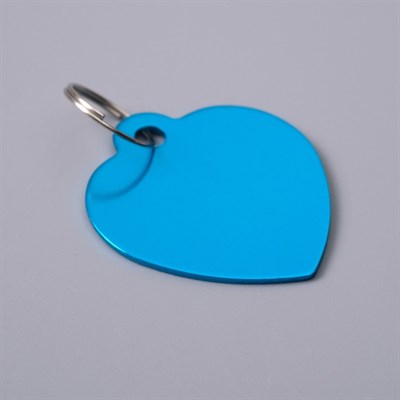 Адресник под гравировку "Сердечко" 3 х 3 см, микс - фото 2005026