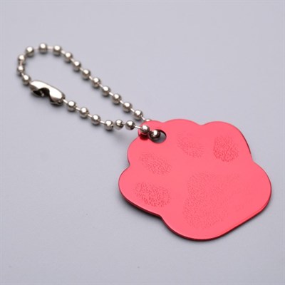 Адресник под гравировку "Лапка" 3,5 х 3,3 см, микс - фото 2005030