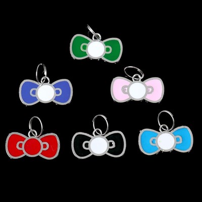 Адресник под гравировку "Бантик", 3 см, микс цветов - фото 2005042