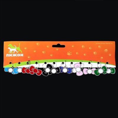 Адресник под гравировку "Бантик", 3 см, микс цветов - фото 2005043