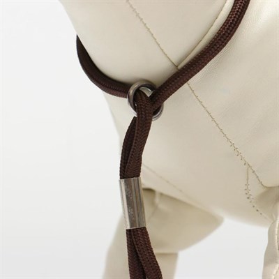 Ринговка, удавка до 45 см, поводок 100 см, коричневая - фото 2005086