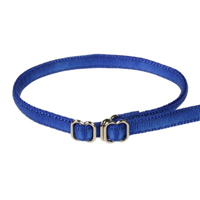 Ринговка из нейлона с металлическими фиксаторами, общая длина 175 см, ширина 1 см, синяя - фото 2005106