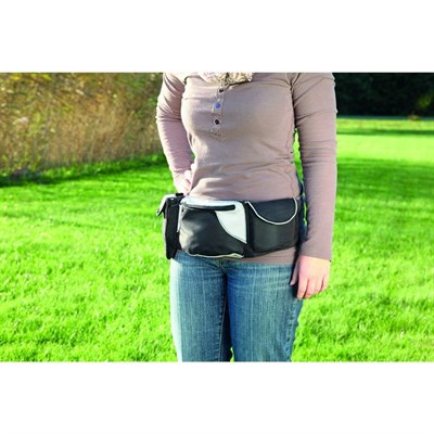 Сумка на пояс Trixie Baggy Belt, ремень 62–125 см, черный/серый - фото 2005193