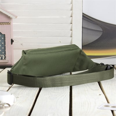 Сумка поясная, отдел на молнии, наружный карман, цвет хаки - фото 2005237